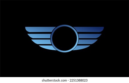 schöne Vektorflügel, die als Logo dienen.