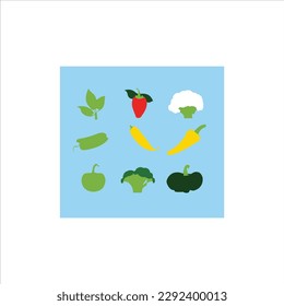 Nice Vegetables vector icon art work.