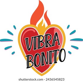 
Nice vibe,
Spanish lettering, heart, fire heart, positive phrases, lifestyle
