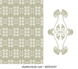 Nice vintage cover in editable vector format