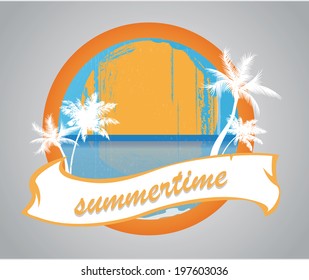 nice vintage summertime label
