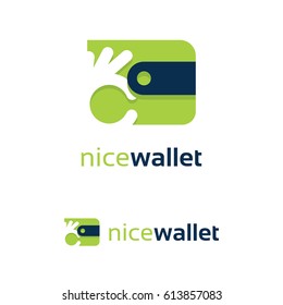 Nice Wallet Logo Template Design