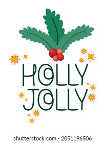nice xmas phrase with mistletoe