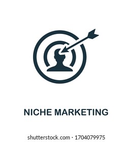 Niche Marketing icon. Simple element from affiliate marketing collection. Filled Niche Marketing icon for templates, infographics and more.