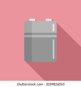 Nickel battery icon flat vector. Full charge. Phone lithium