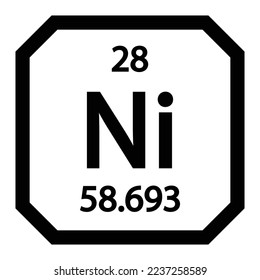nickel icon vector template design