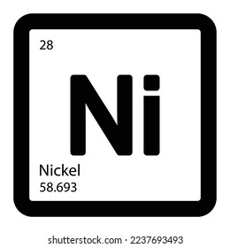 nickel icon vector template design