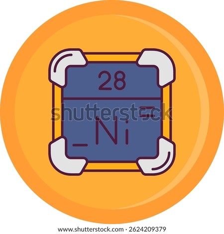 Nickel Line vector Icon Design