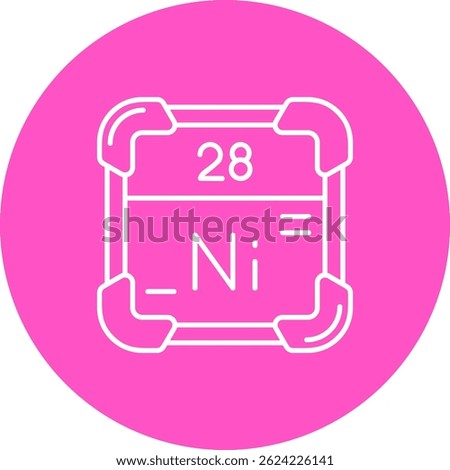 Nickel Line vector Icon Design