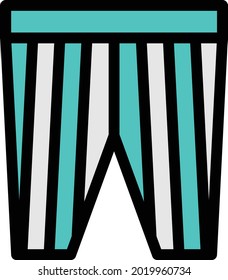 nicker vector illustration isolated on a transparent background . Strok vector icons for concept or web graphics.