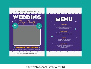 Nickita Wedding Invitation Template Card