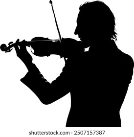 nicolo paganini talentierte musiker silhouette schwarz und weiß