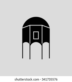 
Nicosia Solid Vector Illustration
