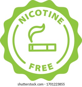 Nicotine Free Rounded Outline Icon