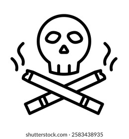 Nicotine Icon, Cigarette, Toxic, Vaping