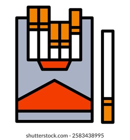 Nicotine Icon, Cigarette, Toxic, Vaping
