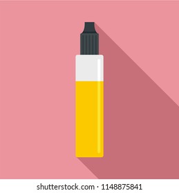 Nicotine liquid icon. Flat illustration of nicotine liquid vector icon for web design