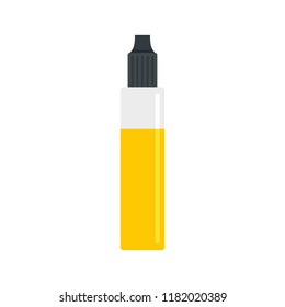 Nicotine liquid icon. Flat illustration of nicotine liquid vector icon for web design