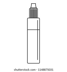 Nicotine liquid icon. Outline nicotine liquid vector icon for web design isolated on white background