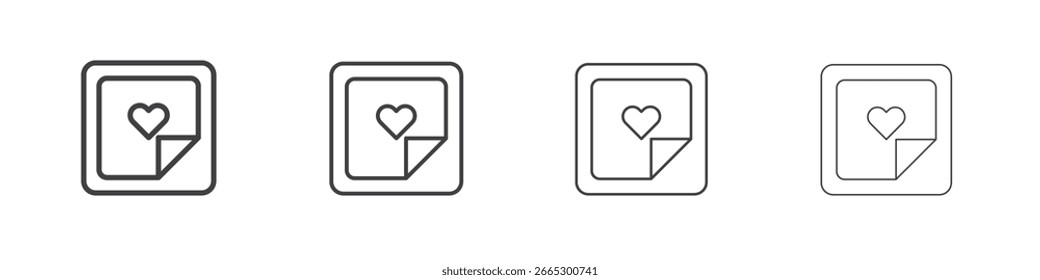 Nicotine patch icon concept outline symbol design.