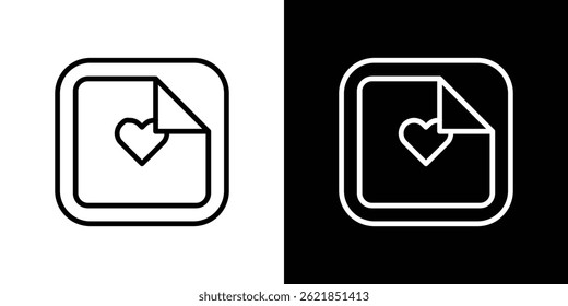 Nicotine patch icon concept stroke on white background