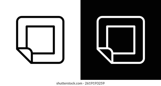 Nicotine patch icon. vector illustration, pictogram isolated. editable