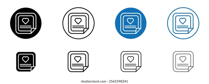 Nicotine patch icons in black and blue colors