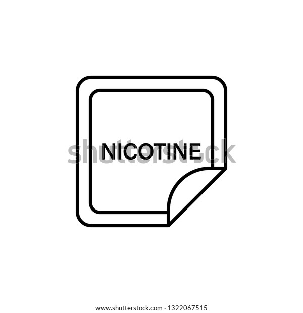 nicotine patch, smoke\
healthcare icon. Element of quit smoking for mobile concept and web\
apps icon. Thin line icon for website design and development, app\
development