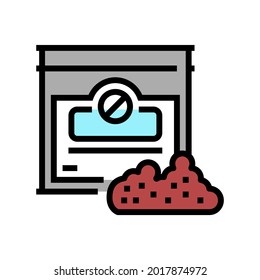 nicotine-free tobacco color icon vector. nicotine-free tobacco sign. isolated symbol illustration