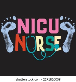 NICU Nurse T Shirt Design