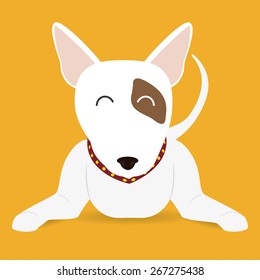 niDog design over white background, vector illustration.