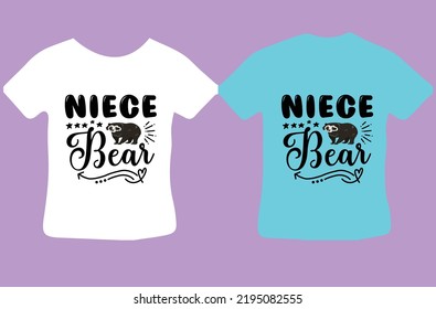 Niece Bear design cut file