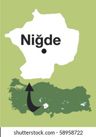 Nigde. The cities of Turkey.