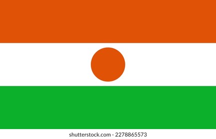 Niger country flag vector. Niger country flag illustration.