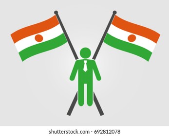 Niger Emblem Businessman