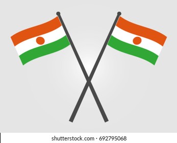 Niger Emblem Cross Flag