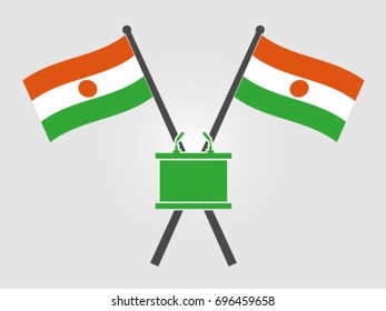Niger Emblem Podium Speech