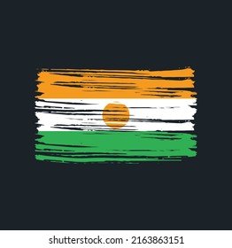 Niger Flag Brush. National Flag