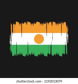 Niger Flag Brush. National Flag