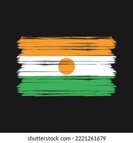 Niger Flag Brush. National Flag