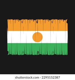 Niger Flag Brush Vector Illustration