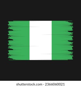 Ilustración del vector del pincel de bandera de Níger