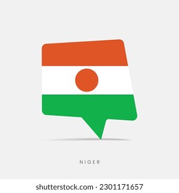 Niger flag bubble chat icon