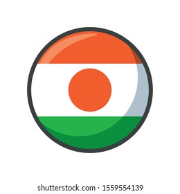 niger flag design, country national state patriotism united world and international theme Vector illustration