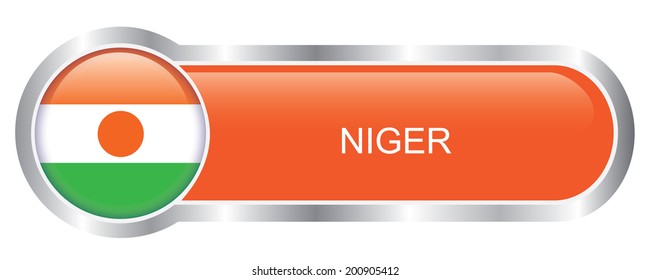 Niger Flag glossy banner