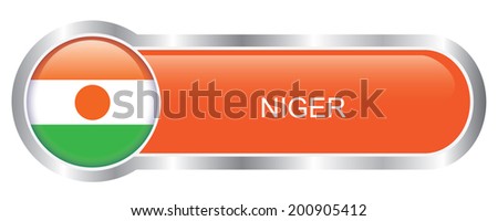 Niger Flag glossy banner