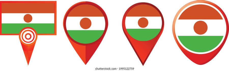 Niger flag icon . web icon set . icons collection. Simple vector illustration.