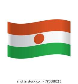 Niger flag, official colors and proportion correctly. 