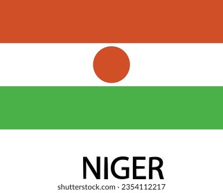 Niger flag vector art illustartion