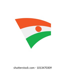 Niger flag, vector illustration